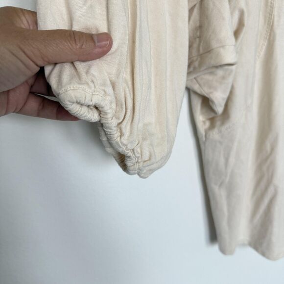 Anthropologie Baraschi XS Rosette Applique Dolman Batwing Scoop Neck Blouse - Picture 4 of 10